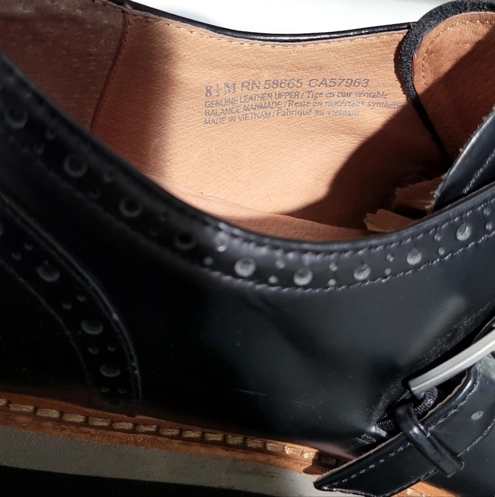 Halogen Black Mara Buckle Loafers Size 8-1/2 - Picture 7 of 7